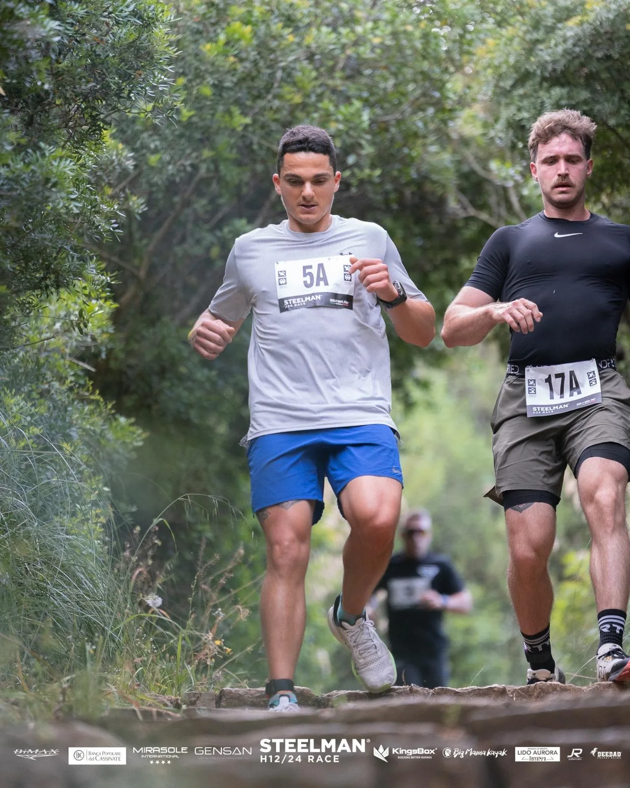 Andrea Tiberi durante una gara Steelman